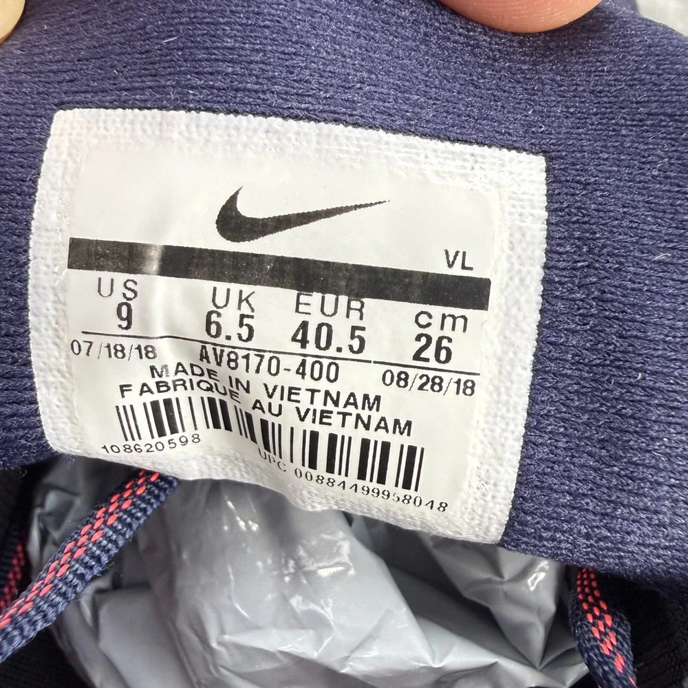 Nike Quest Navy Blue Crimson‎ Running Shoes AV8170-400 Womens Size 9